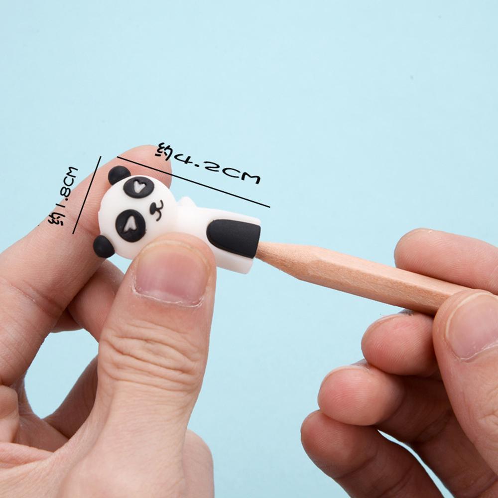 Set 3 Nắp Đậy Bút Chì Hình Động Vật Hoạt Hình Dễ Thương