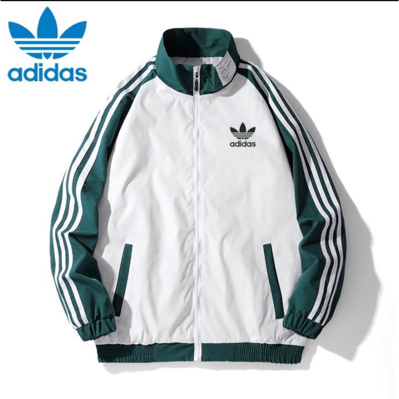 Áo khoác thể thao Adidas nam nữ 3 sọc cao cấp poly thun dày dặn