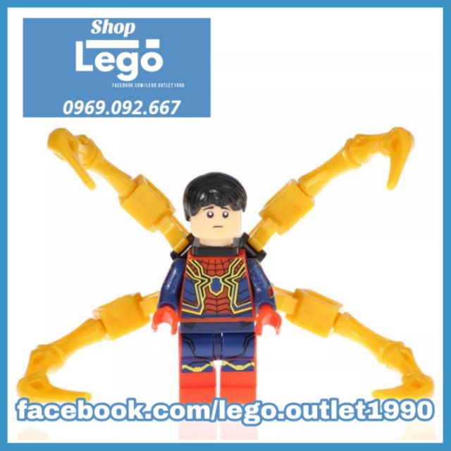 Xếp hình Người nhện Spider Man Iron man Avengers Endgame Siêu anh hùng Marvel Lego Minifigures Eagle Eg110