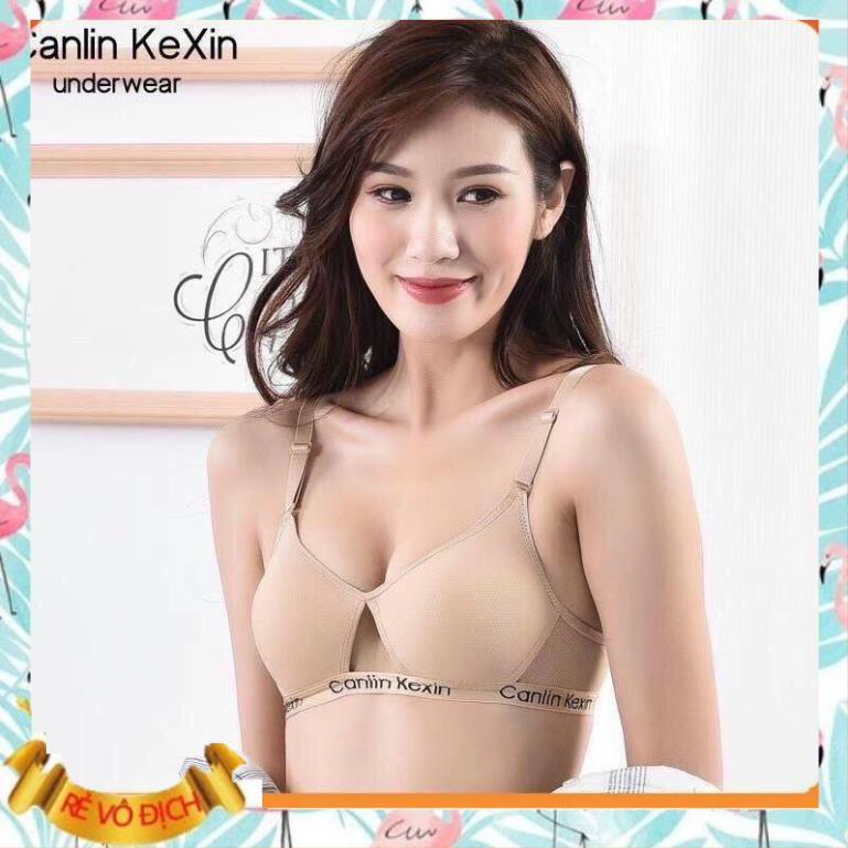 [Hàng cao cấp] Áo lót nữ su đúc không gọng, nâng ngực quai lưới, khoét giữa sexy chip A6981