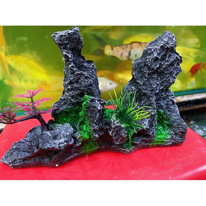 TIỂU CẢNH TRANG TRÍ HỒ CÁ NON BỘ 19X5X13CM