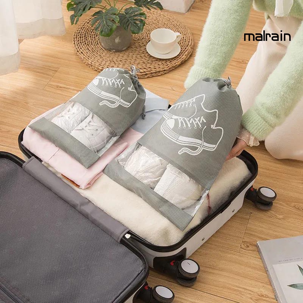 Túi Đựng Giày Bằng Vải Không Dệt Trong Suốt Chống Nước Chống Bụi