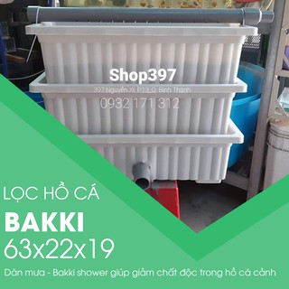 Lọc bakki nhựa 63x22x19 (Bộ 3 tầng)