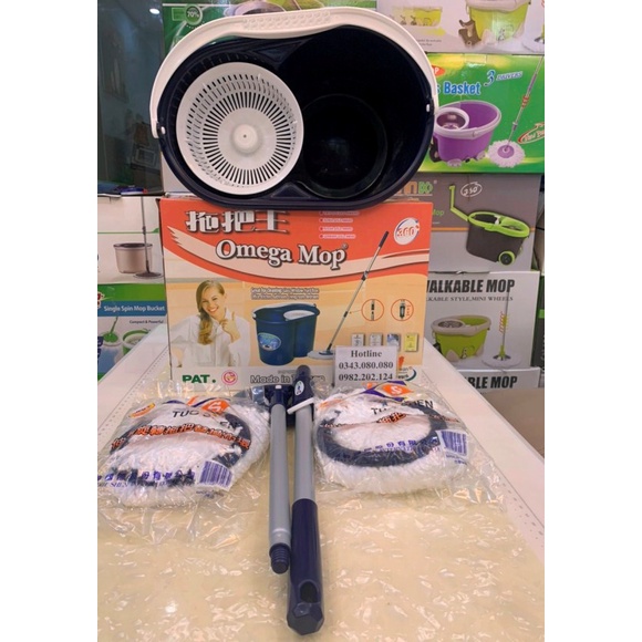 Bộ chổi lau nhà Omega Mop Đài Loan chính hãng