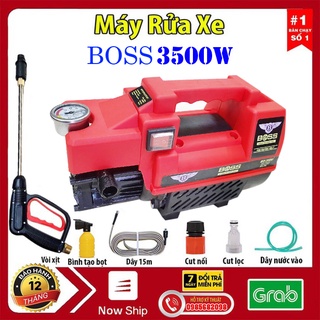 Máy rửa xe BOSS nhật bản Công Suất 3500W - Máy rửa xe Mini Lõi đồng