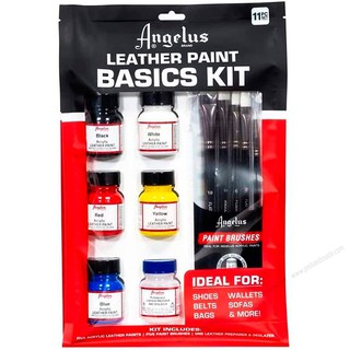 Set 6 màu vẽ vải da Angelus dạng túi (phiên bản mới nhất)