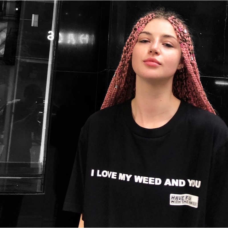Áo thun I love my weed tee, ao thun form rộng