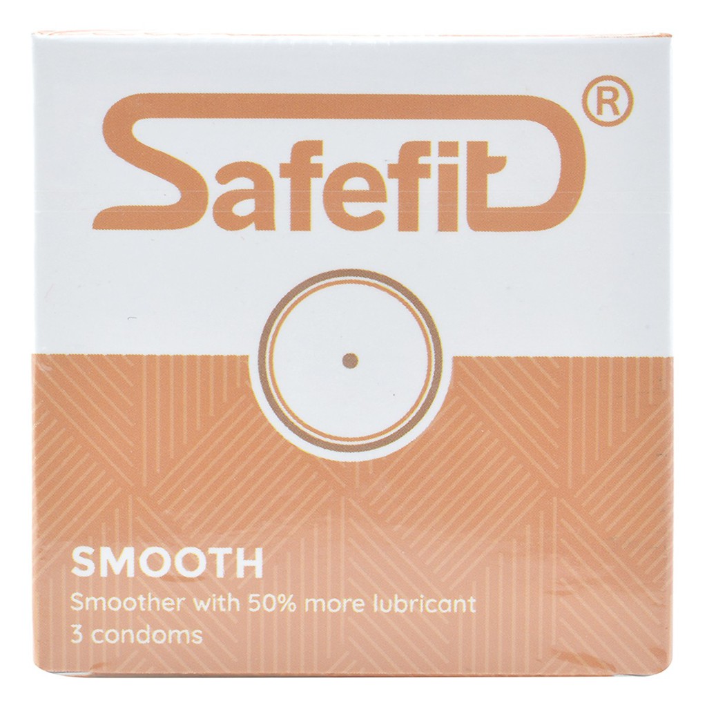 Bao cao su SafeFit Smooth hộp 3 cái hoặc hộp 12 cái