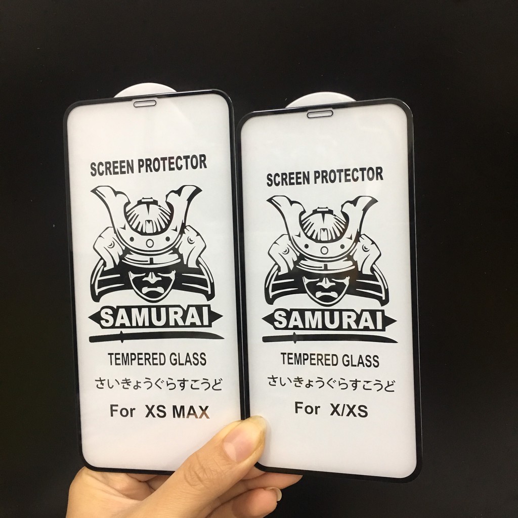 Kính cường lực Iphone Samuraii xịn 9D full màn dành cho Iphone X/Xs/XsMax/11Pro/11ProMax
