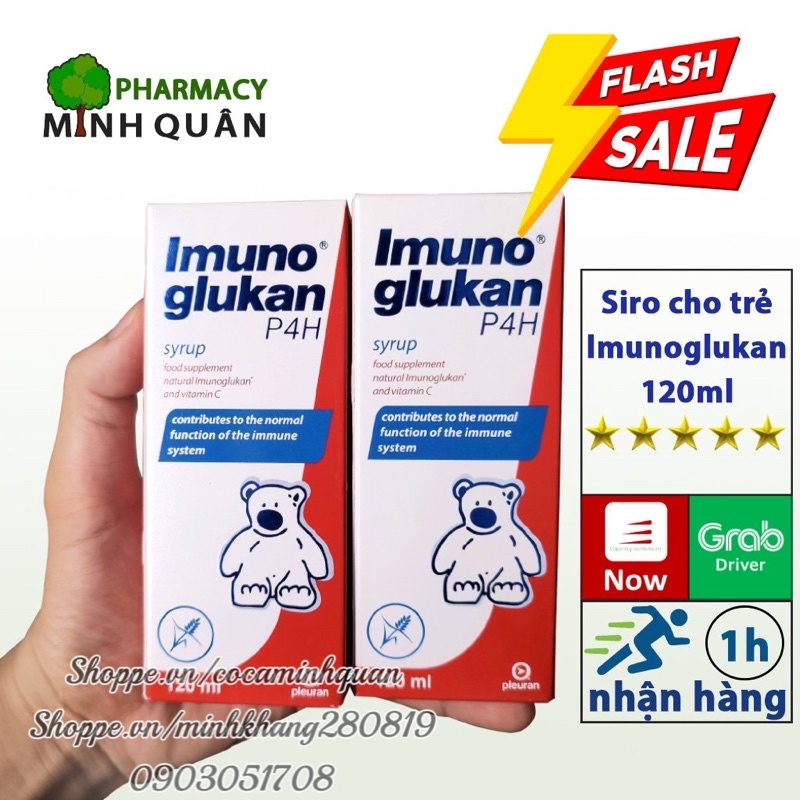 Imunoglukan P4H⚡120ML_Nâng cao sức đề kháng, kích thích hệ miễn dịch,giúp tăng cường thể lực ở trẻ em_MINH QUÂN