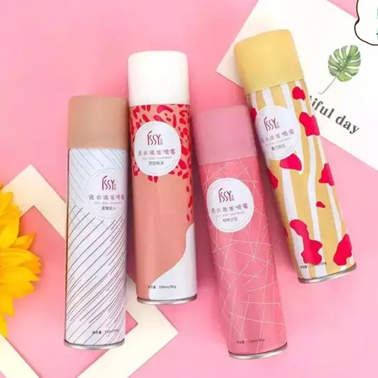 Dầu gội đầu dạng xịt khô ISSY cho tóc bết 150ML Giúp mang lại độ tơi - phồng cho tóc