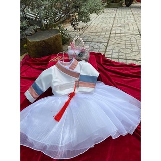 Đầm hanbok kèm áo khoác cho bé gái