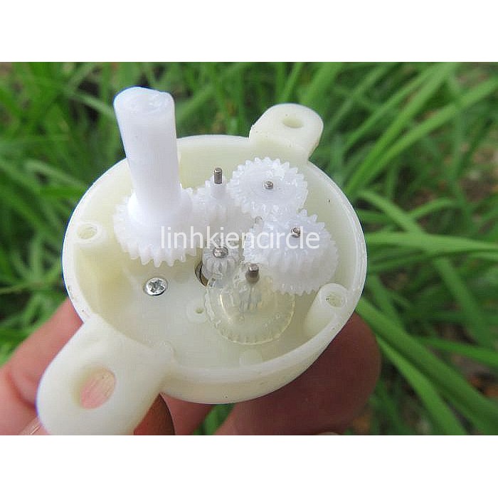 Motor giảm tốc mini 300 12V kèm tay đòn tốc độ 50-60 RPM - LK0299