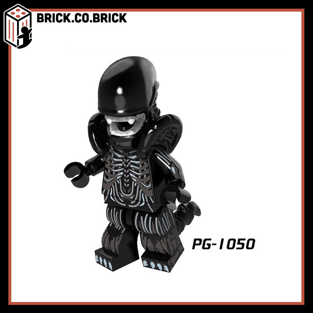 Lego Alien Chestburster Mô hình Minifigure Ripley Đồ chơi Lắp ráp Nhân vật Phim nổi tiếng Predator Heimdall PG8090