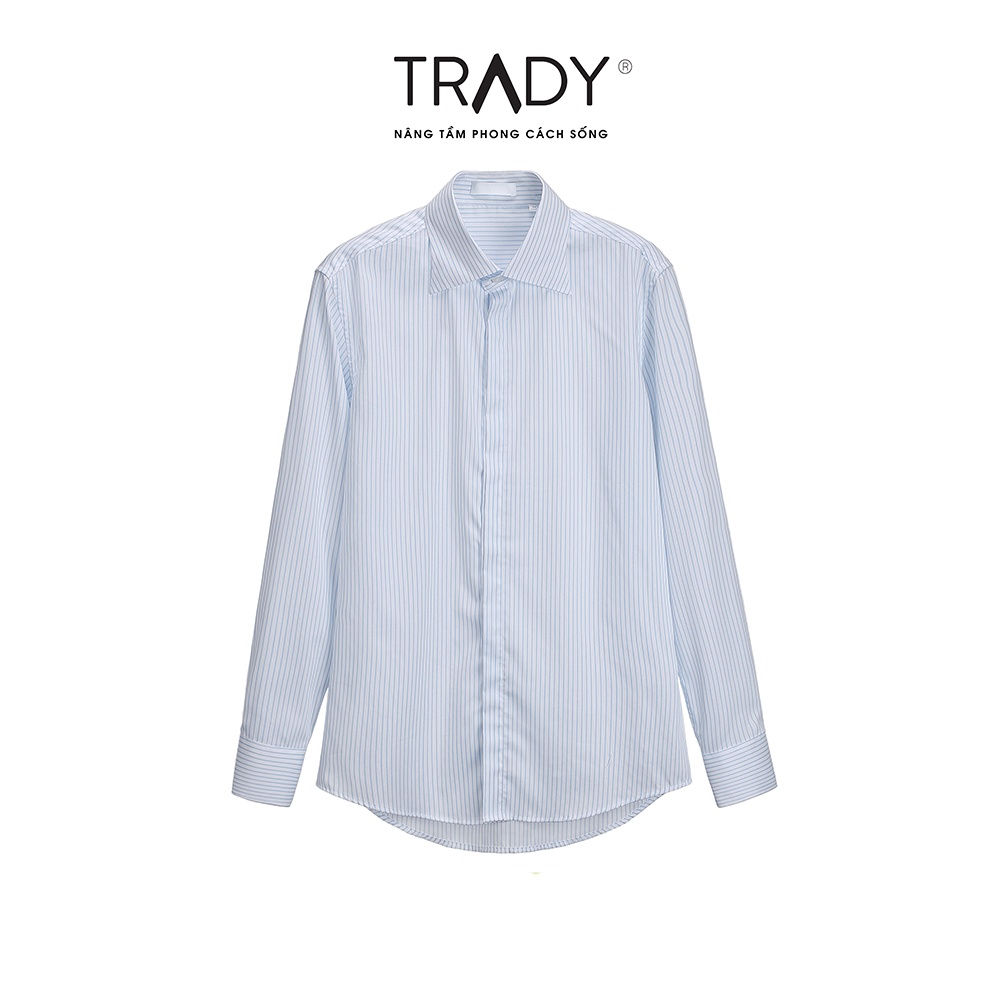 Áo sơ mi nam kẻ sọc tay dài CÔNG SỞ Trady form ôm body lịch lãm - Trady Fashion | BigBuy360 - bigbuy360.vn