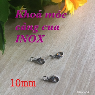 💐🌷 2 Khóa càng cua inox 10mm kèm 1 khoen inox 💐🌷