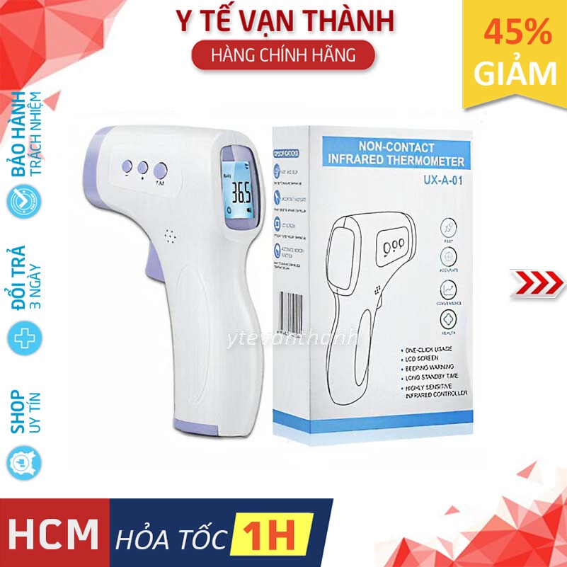 ✅ [CÓ BẢO HÀNH] Nhiệt Kế Hồng Ngoại Đo Trán- UX-A-03, màn hình màu, 2 chế độ đo -VT0485