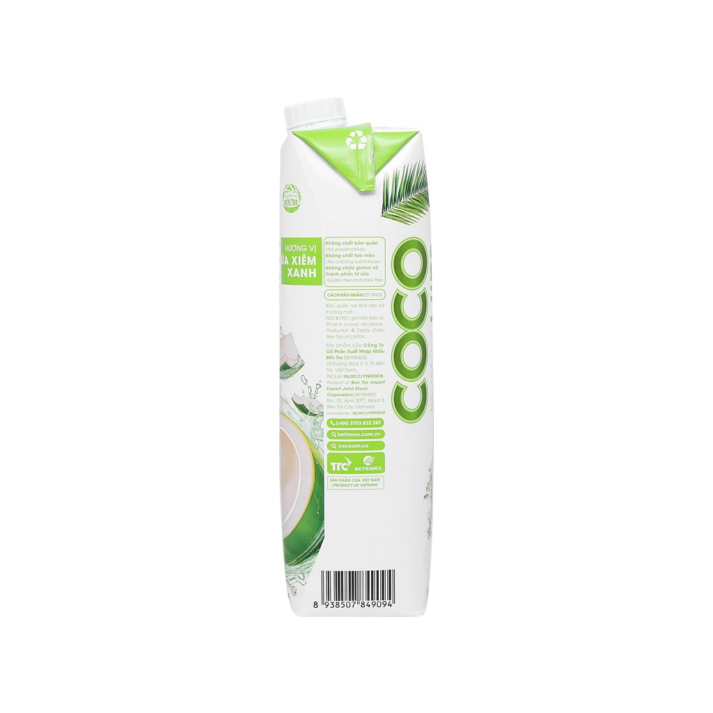 Nước dừa Cocoxim xanh 1L