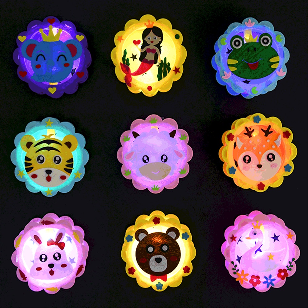 Lồng Đèn Qipin Họa Tiết Động Vật Hoạt Hình Phát Sáng Dành Cho Trẻ Em