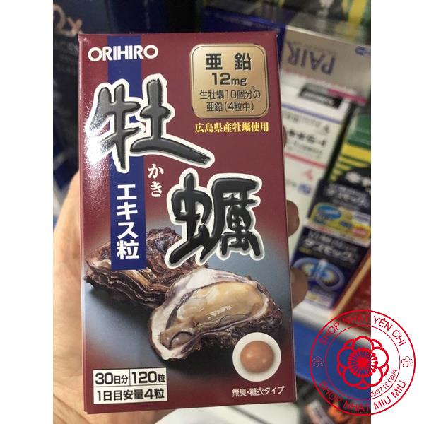 Orihiro | Viên uống tinh hàu tươi 120 viên Nhật bản