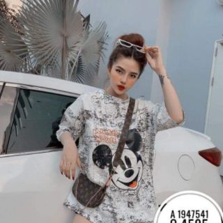 ÁO FONT MICKEY RỐI