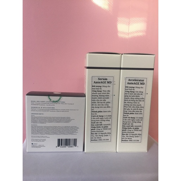 Combo AnteAGE MD Serum Và Accelerator Dưỡng Ẩm, Bảo Vệ, Tái Tạo Và Trẻ Hoá Làn Da 30ml