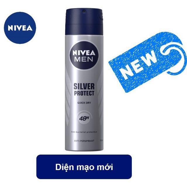 Xịt ngăn mùi Nam NIVEA MEN 48H 150ml các mùi