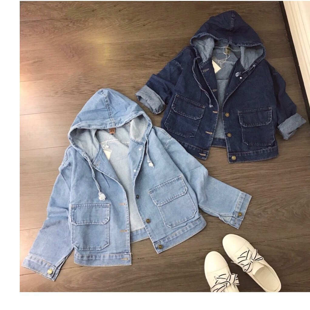 Áo khoác jean nón cap cấp bao đẹp | BigBuy360 - bigbuy360.vn