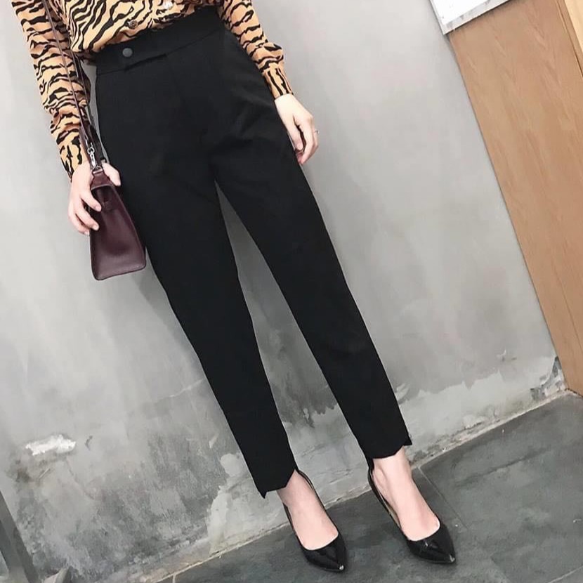 Quần công sở bigsize, quần tây công sở lưng cạp cao bigsize QTD12 size 60-80kg