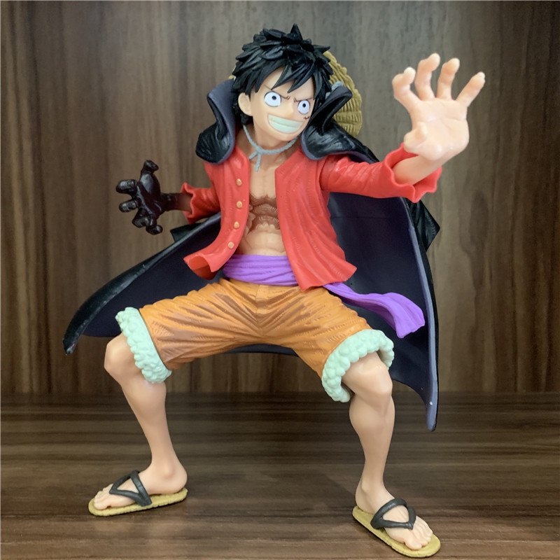Mô Hình Nhân Vật Monkey D Luffy One Piece Mặc Vest Chiến Đấu Wano Country Koa Bằng Pvc 20cm Để Bàn Trang Trí