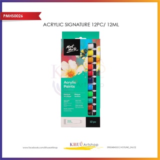 Bộ 12 màu acrylic _12ml_ mont marte _ set 12pc,12ml acrylic paints mont marte