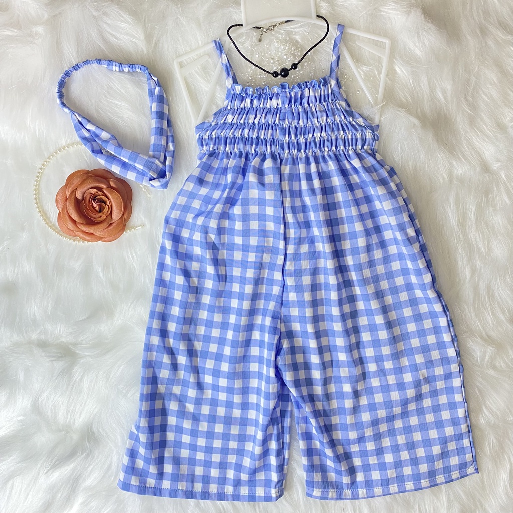 Set đồ thiết kế bé gái, bộ đồ bé gái bay caro xanh Thôi Nôi, Sinh Nhật 8-23kg Angel Baby Thời Trang Thiết Kế