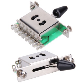 Colorful 5 Way Electric Guitar Pickups Toggle Selector Switch Parts Chrome With Knob Guitar Parts