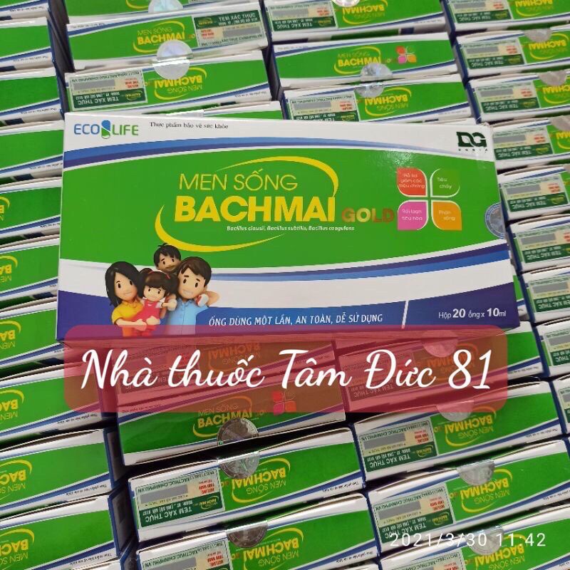 Men tiêu hóa Bạch Mai hộp 20 ống