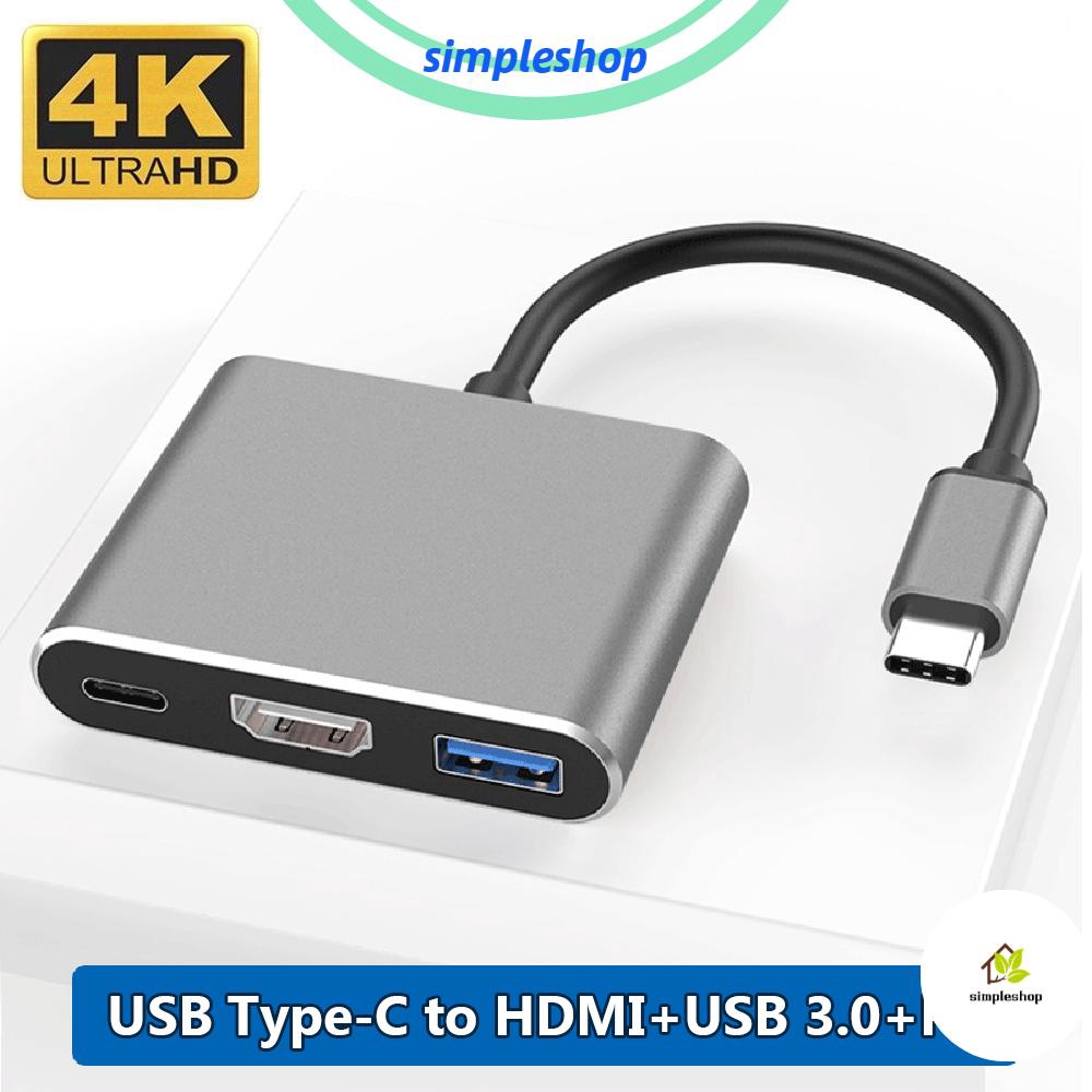Bộ Chuyển Đổi Usb-C Usb 3.1 Type C Nhiều Cổng 3 Trong 1