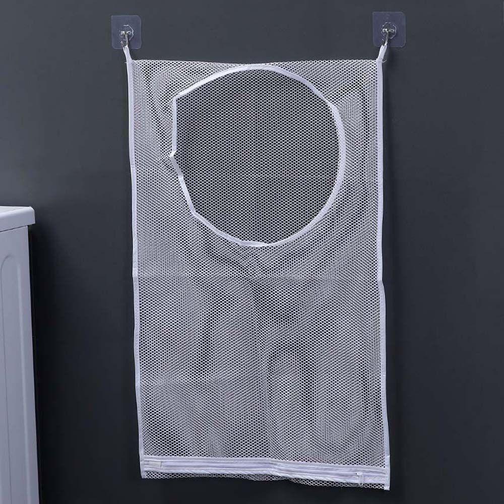 Giá Đỡ Túi Lưới Treo Tường Tự Dính Để Đựng Đồ Giặt Tiện Dụng Và Bền