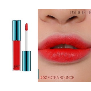 Son kem lì bbia last velvet lip tint 02 đỏ cam