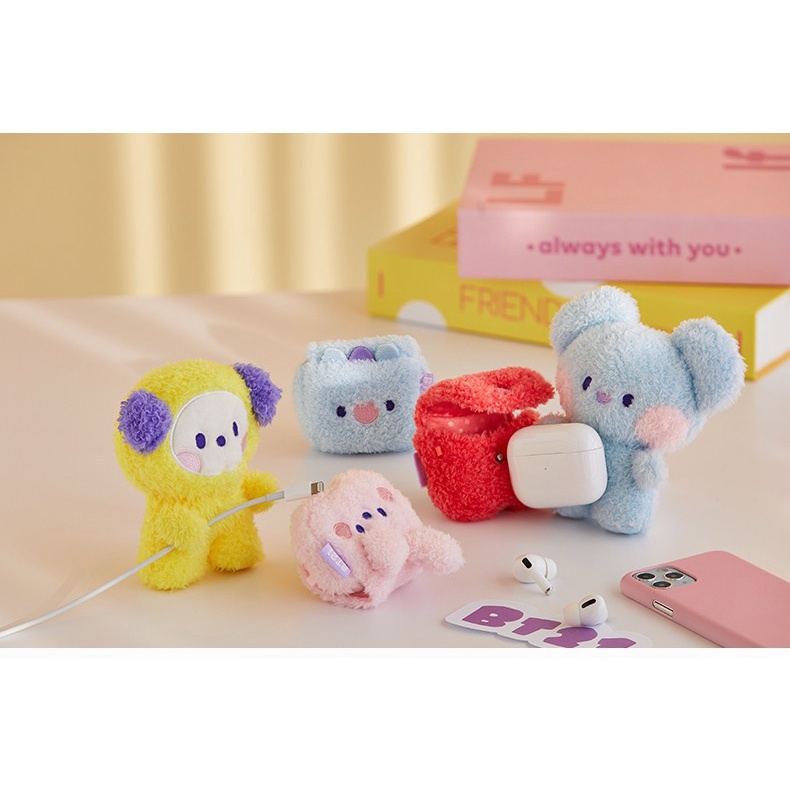 Móc Khóa Búp Bê Nhồi Bông BT21 Dễ Thương 12cm