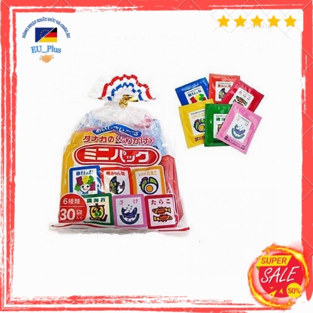 Gia vị rắc cơm Tanaka túi 6 vị- 30 gói- 75g