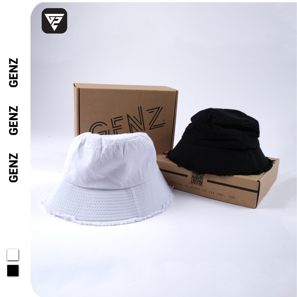 Mũ bucket vành nón cụp thêu logo GENZ nhiều màu phong cách Unisex phù hợp cả nam nữ