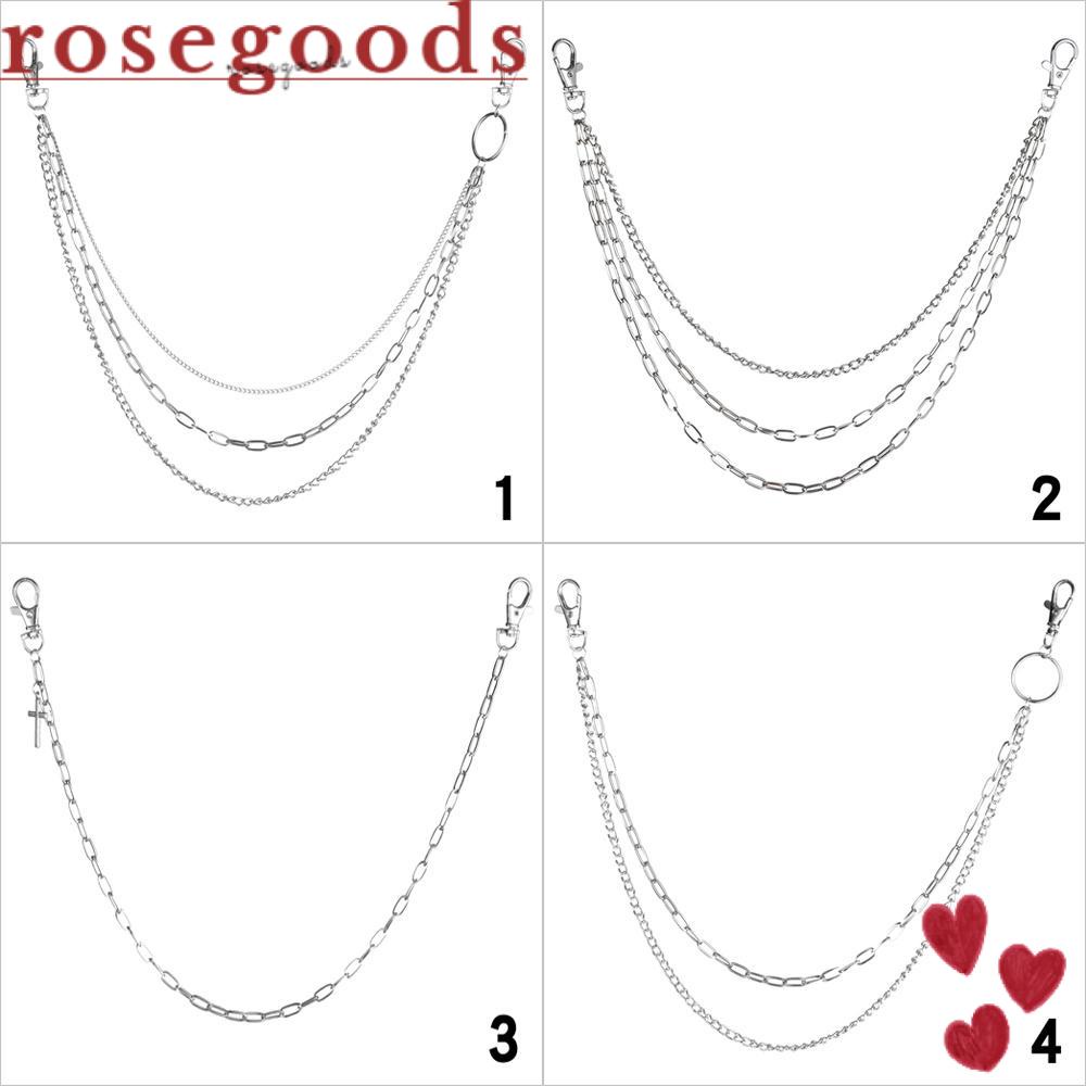 Móc Khóa Dây Xích Đeo Thắt Lưng Quần Jean Phong Cách Rock Dành Cho Nam Nữ