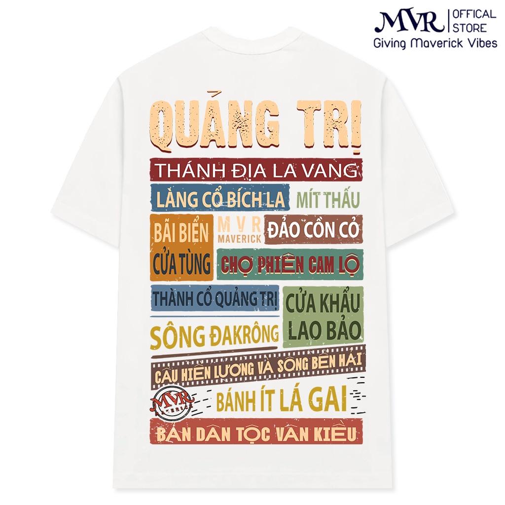 Áo thun in 2 mặt quê hương Quảng Trị big size phông rộng tay lỡ Under MVR BB4188