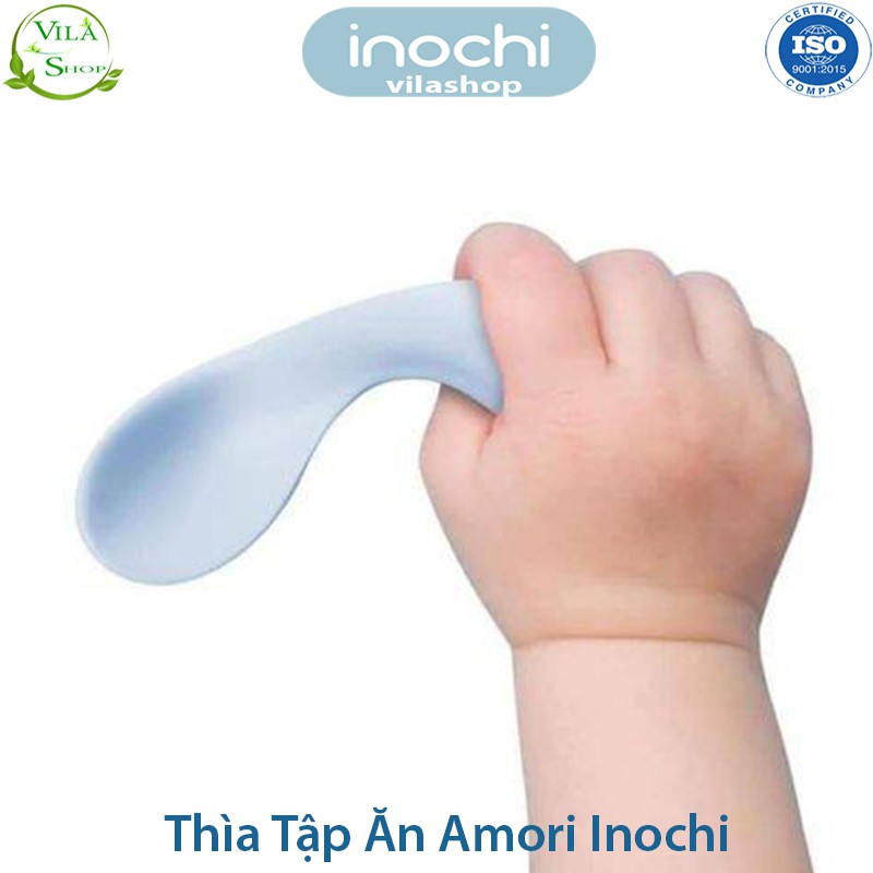 [ Bộ 2 Chiếc ] Thìa Tập Ăn Cho Bé, Thìa Cong Tập Ăn Cho Bé Nhựa Cao Cấp Inochi Tiêu Chuẩn Nhật An Toàn Cho Mẹ Và Bé