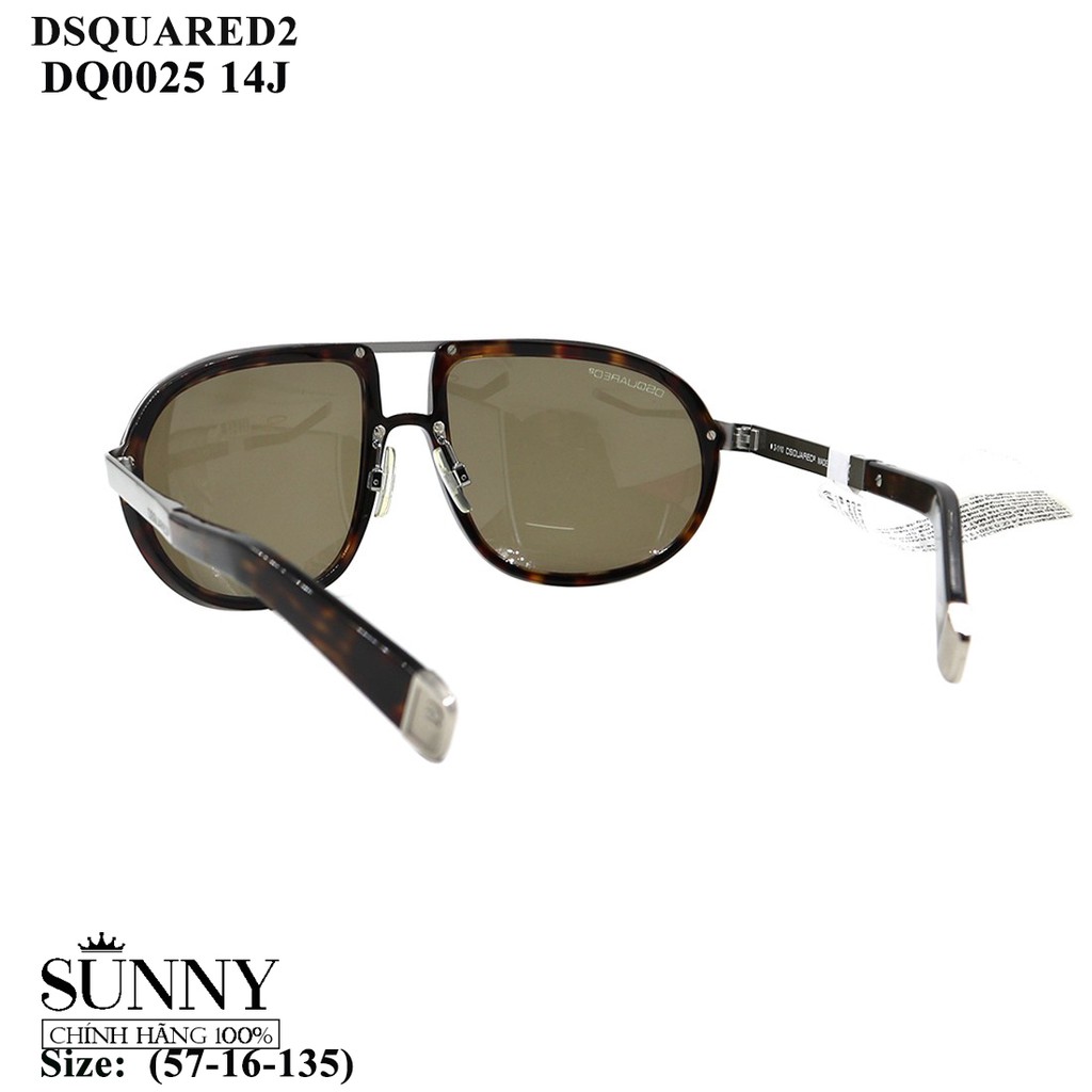 Kính mát nam nữ thời trang Dsquared2 DQ0025 nhiều màu chính hãng, thiết kế dễ đeo bảo vệ mắt