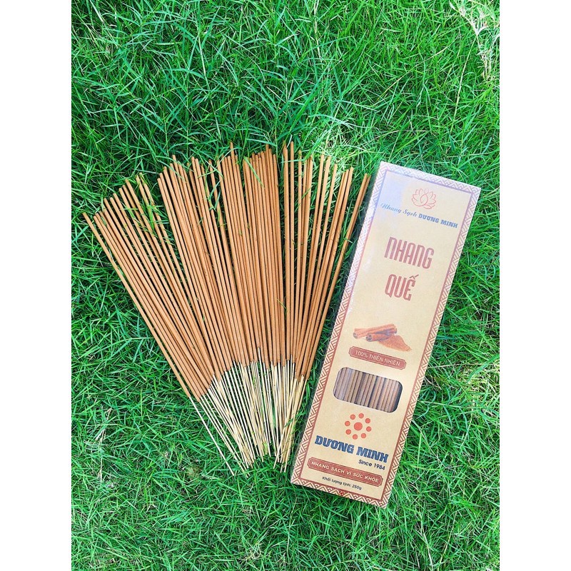 Hộp nhang sạch Dương Minh 85-250G - Hương quế, bồ kết, khuynh diệp, trầm hương - An toàn sức khỏe