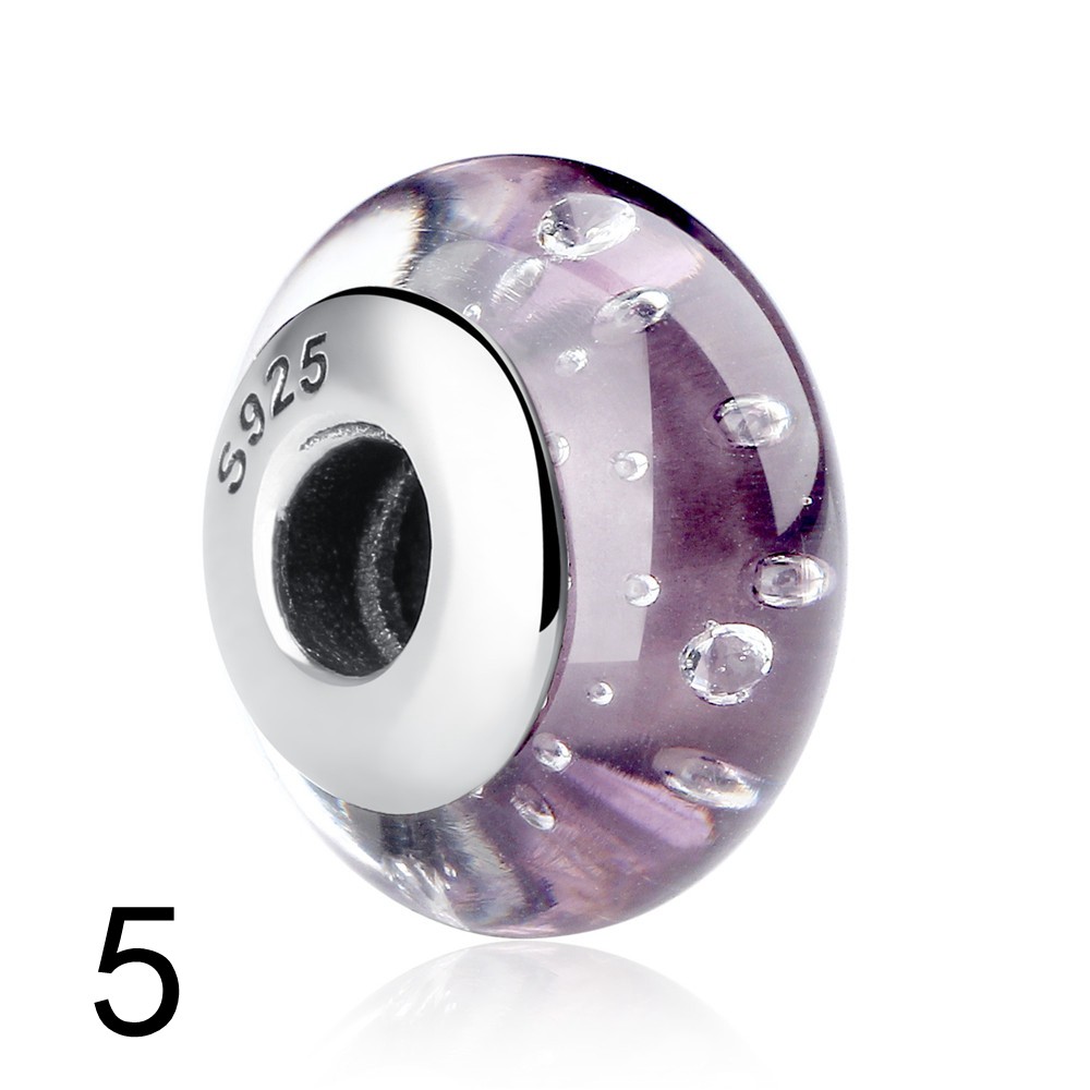 Hạt tròn Bamoer SCZ025 bằng bạc 925 trang trí vòng đeo tay