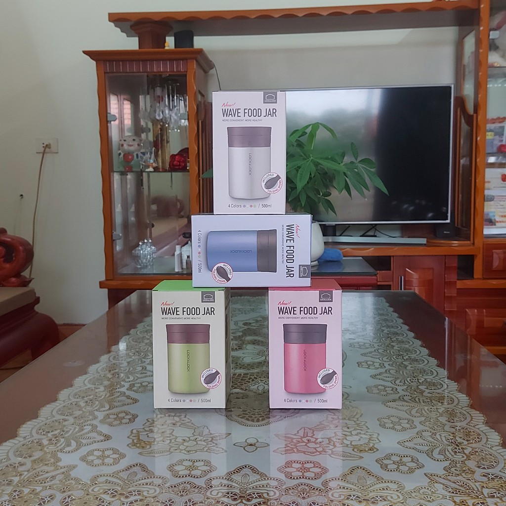 Bình ủ cháo giữ nhiệt Column Food Jar Lock&Lock LHC8024 dung tích 500ml, chính hãng