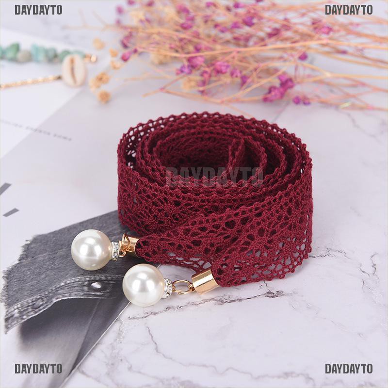Thắt Lưng Ren Đính Ngọc Trai Sang Trọng