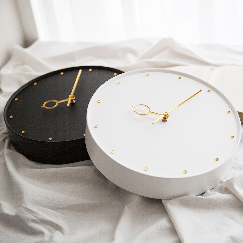 Đồng hồ treo tường, đồng hồ trang trí decor nhà cửa Gold Lucky wall clock - P0000BAV