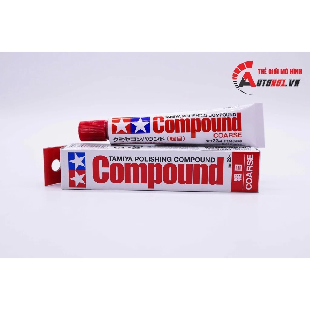 TUÝP GEL ĐÁNH BÓNG THÔ ( COARSE) - CỰC MỊN ( FINISH) - BÓNG THƯỜNG ( FINE) - TRÁM KHE TAMIYA POLISHING COMPOUND